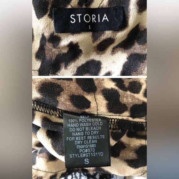 STORIA leopard and lace top - Picture 2 of 3